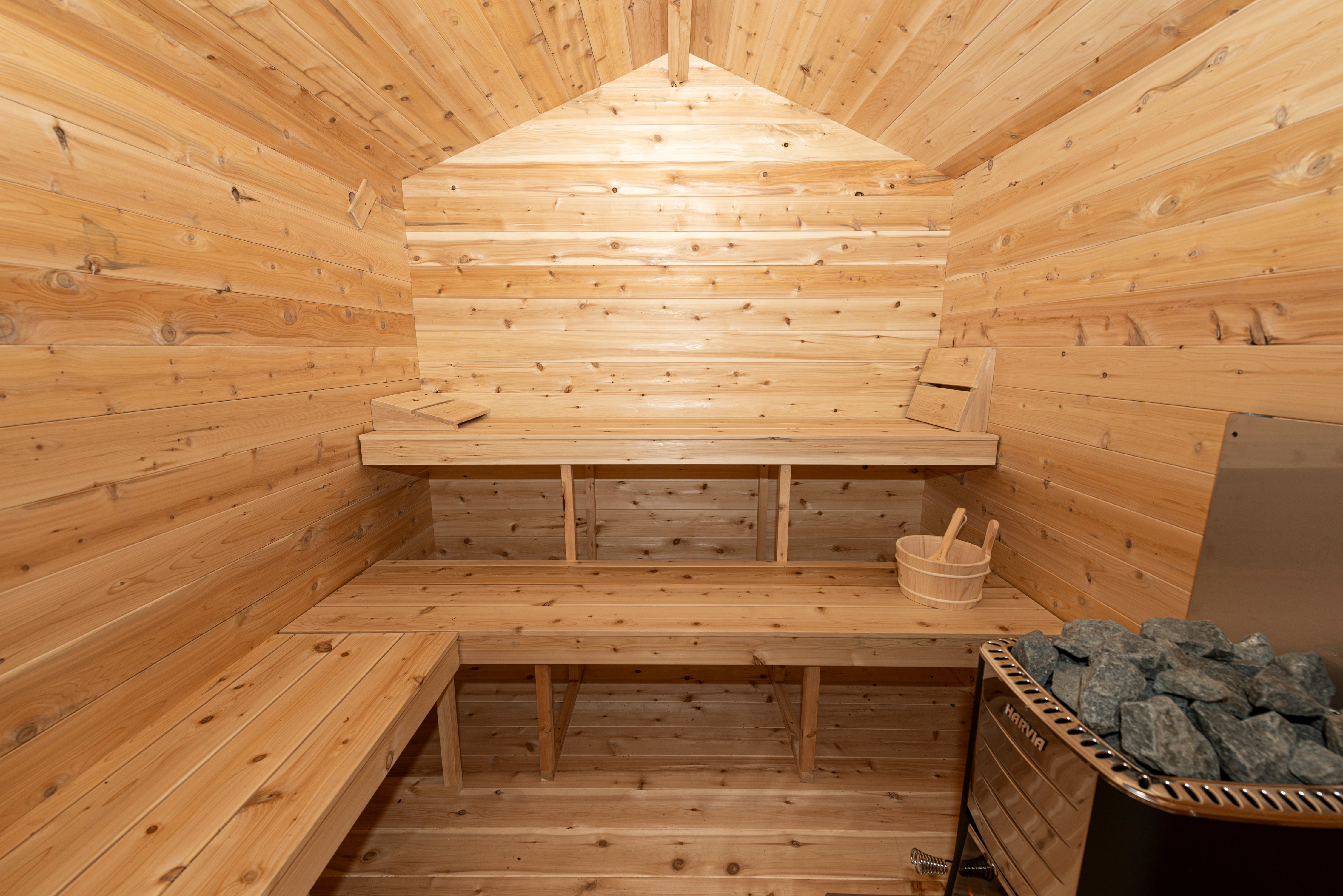 Georgian Cabin Sauna With Changeroom