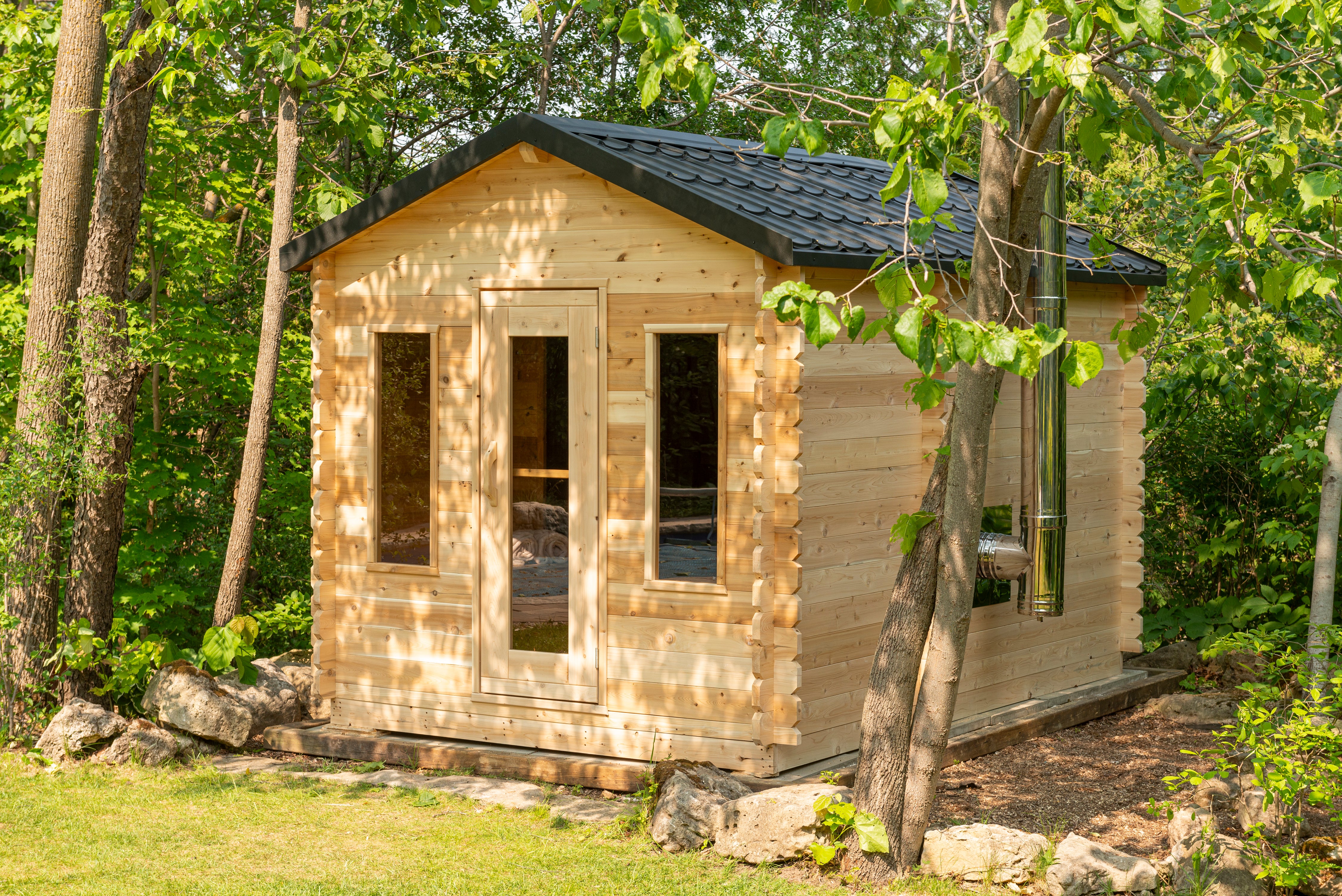 Georgian Cabin Sauna With Changeroom
