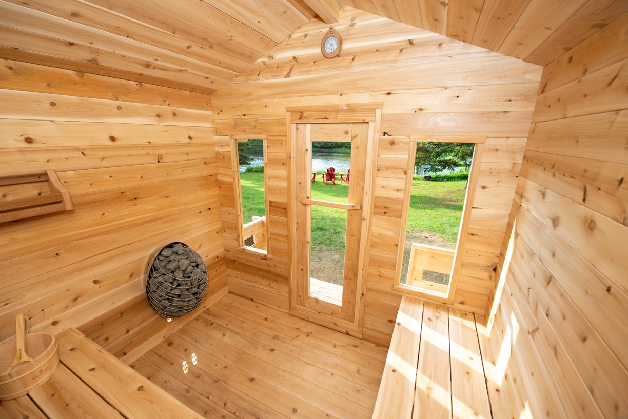 Georgian Cabin Sauna With Porch (Electric)