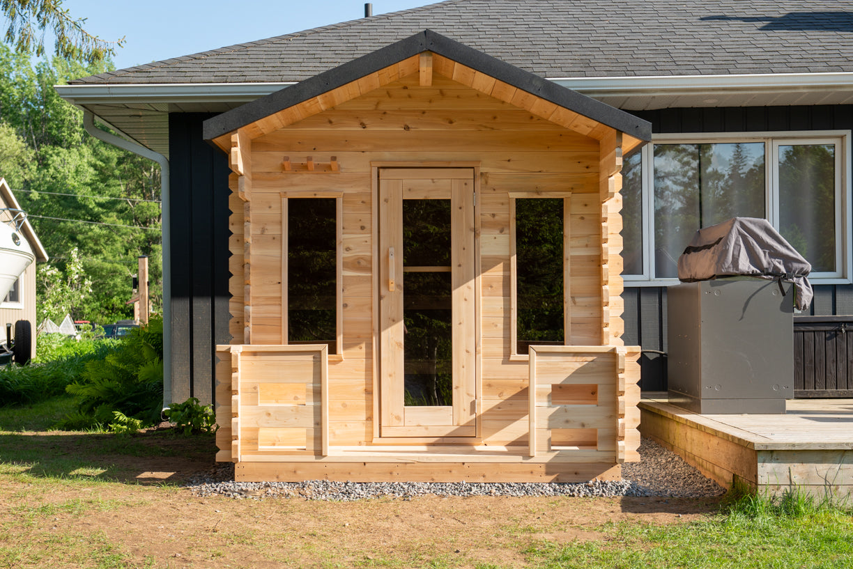 Georgian Cabin Sauna With Porch (Electric)