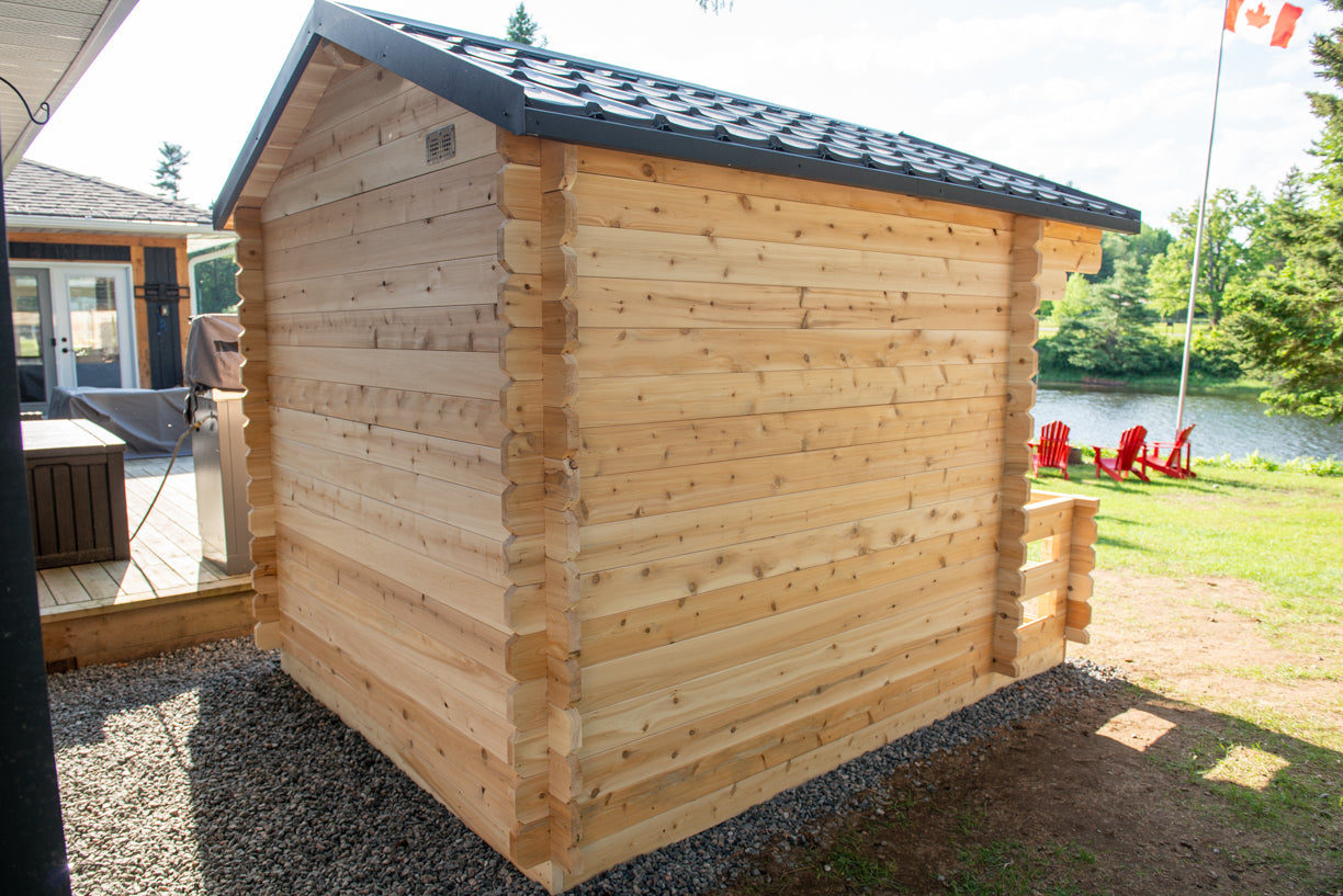 Georgian Cabin Sauna With Porch (Electric)